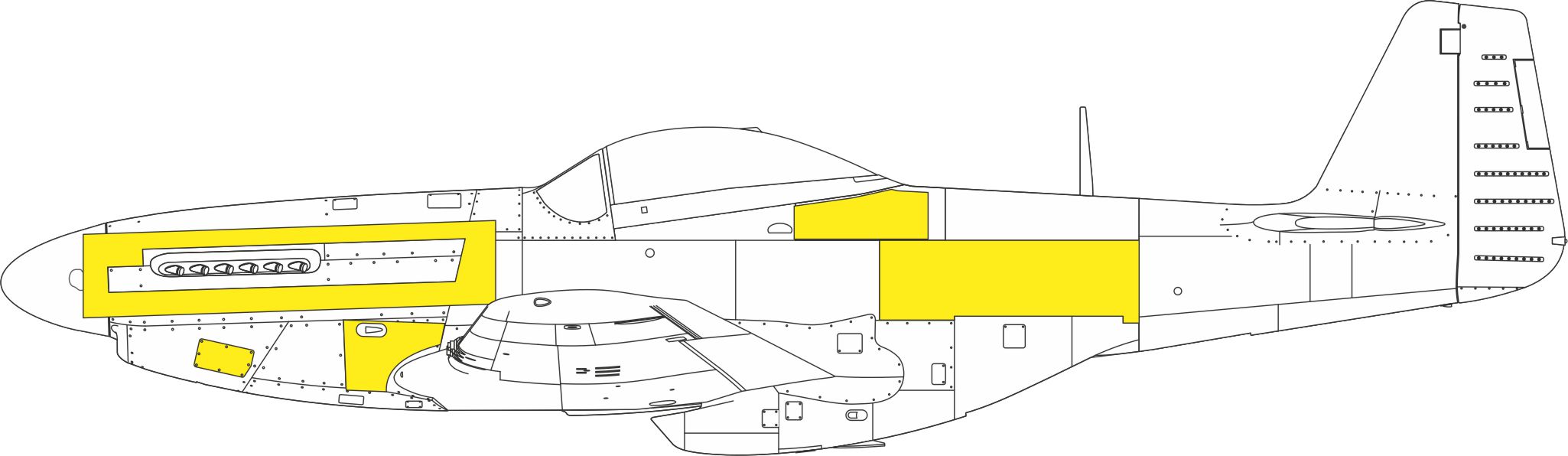 1/48 P-51D surface panels (EDUARD)