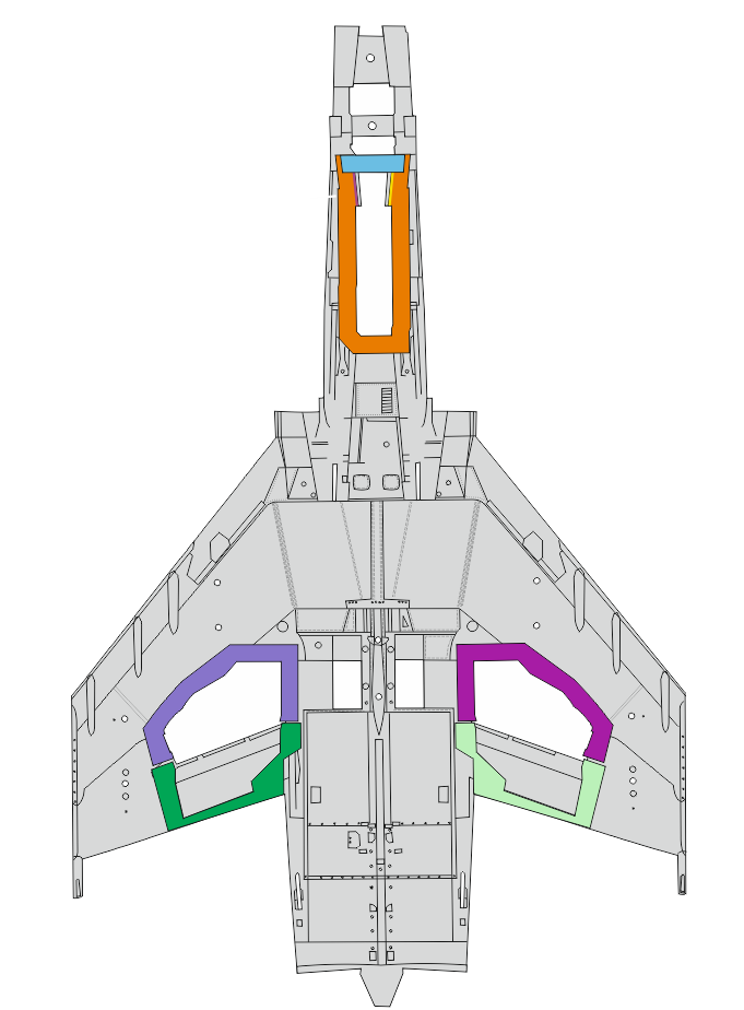 1/48 F-4E wheel bays (MENG)