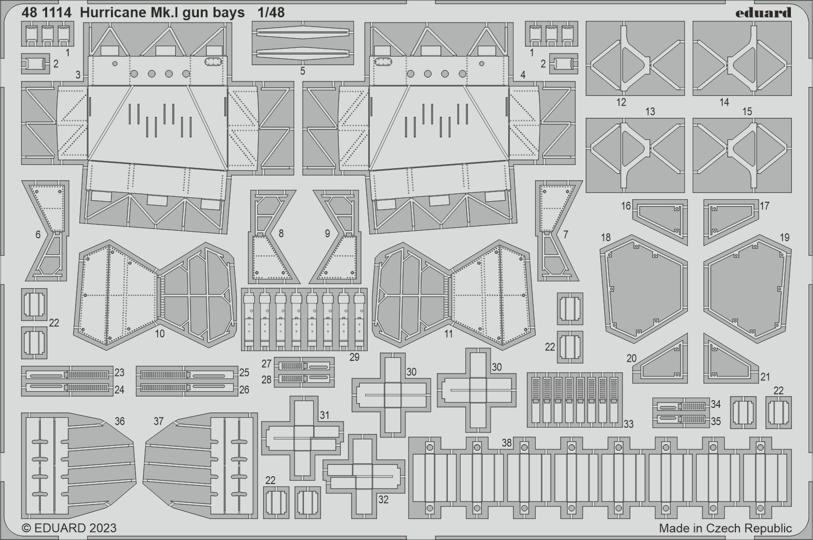 1/48 Hurricane Mk.I gun bays (HOBBY BOSS)