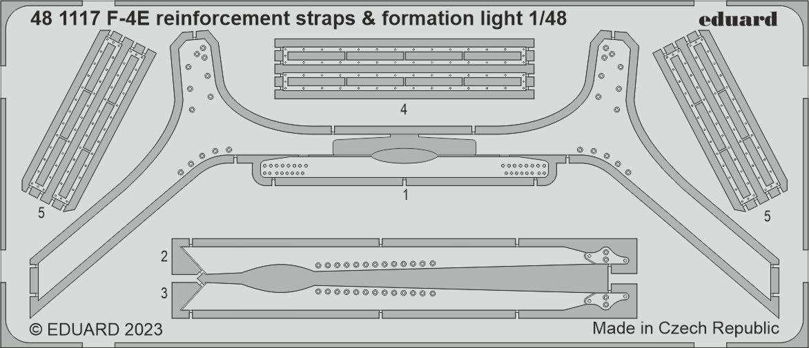 1/48 F-4E reinforcement straps & formation lights (MENG)