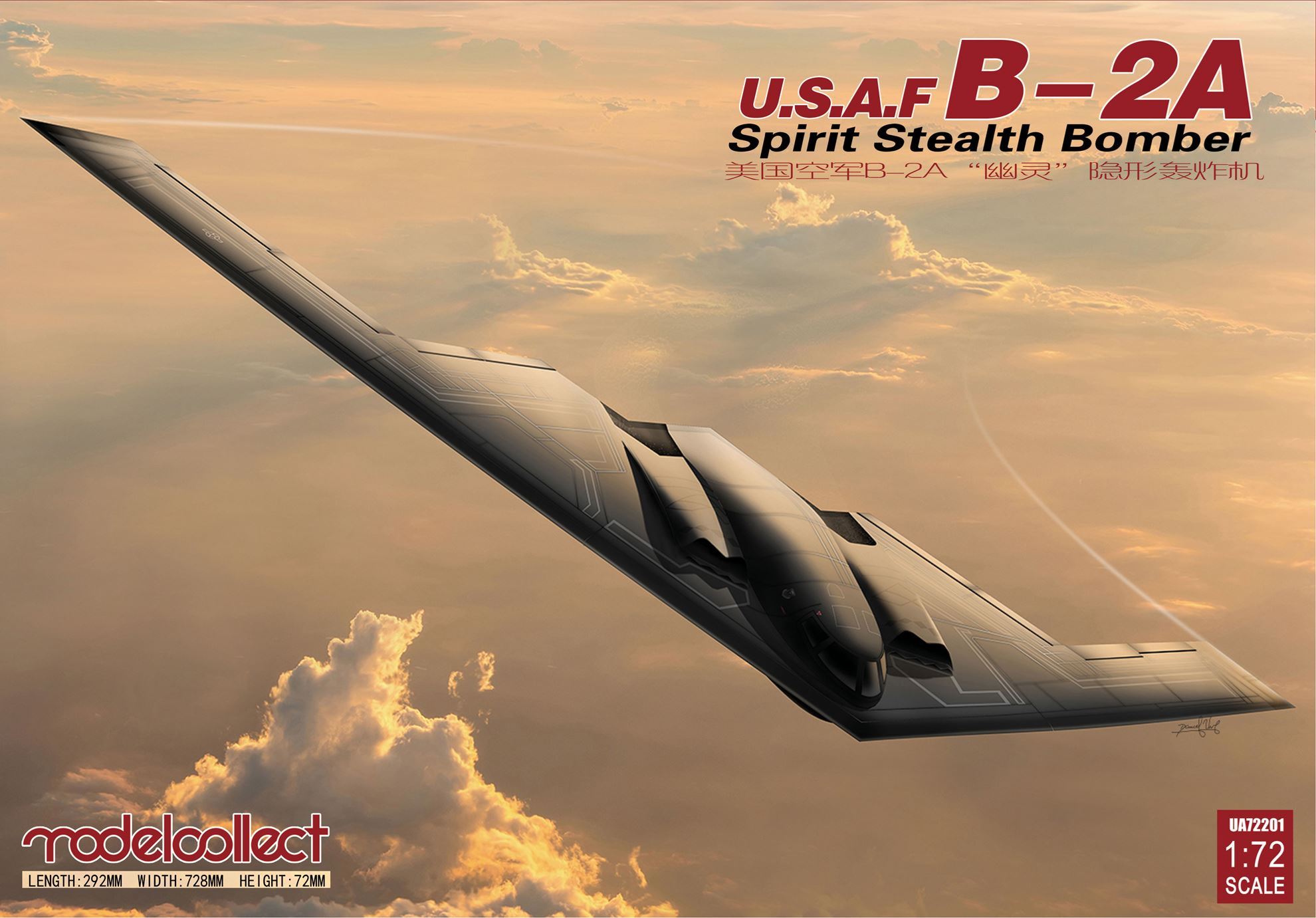 Fotografie 1/72 USAF B-2A Spirit Stealth Bomber