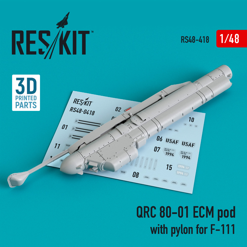 1/48 QRC 80-01 ECM pod w/pylon for F-111