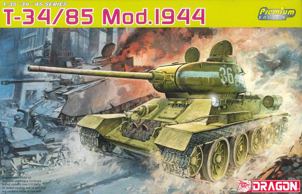 Model Kit tank 6319 - T-34/85 MOD.1944 (PREMIUM EDITION) (1:35)