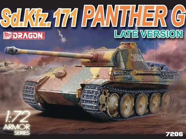 Model Kit tank 7206 - Sd.Kfz.171 PANTHER G LATE VERSION (1:72)