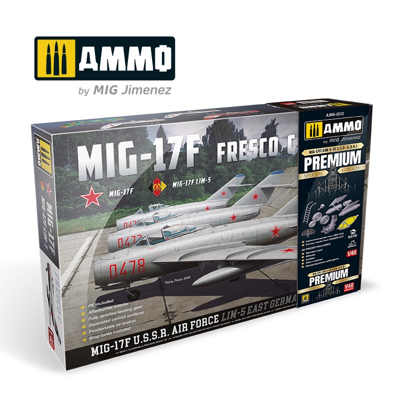 1/48 MiG-17F/LIM-5, U.S.S.R.-G.D.R. (Premium Edition)