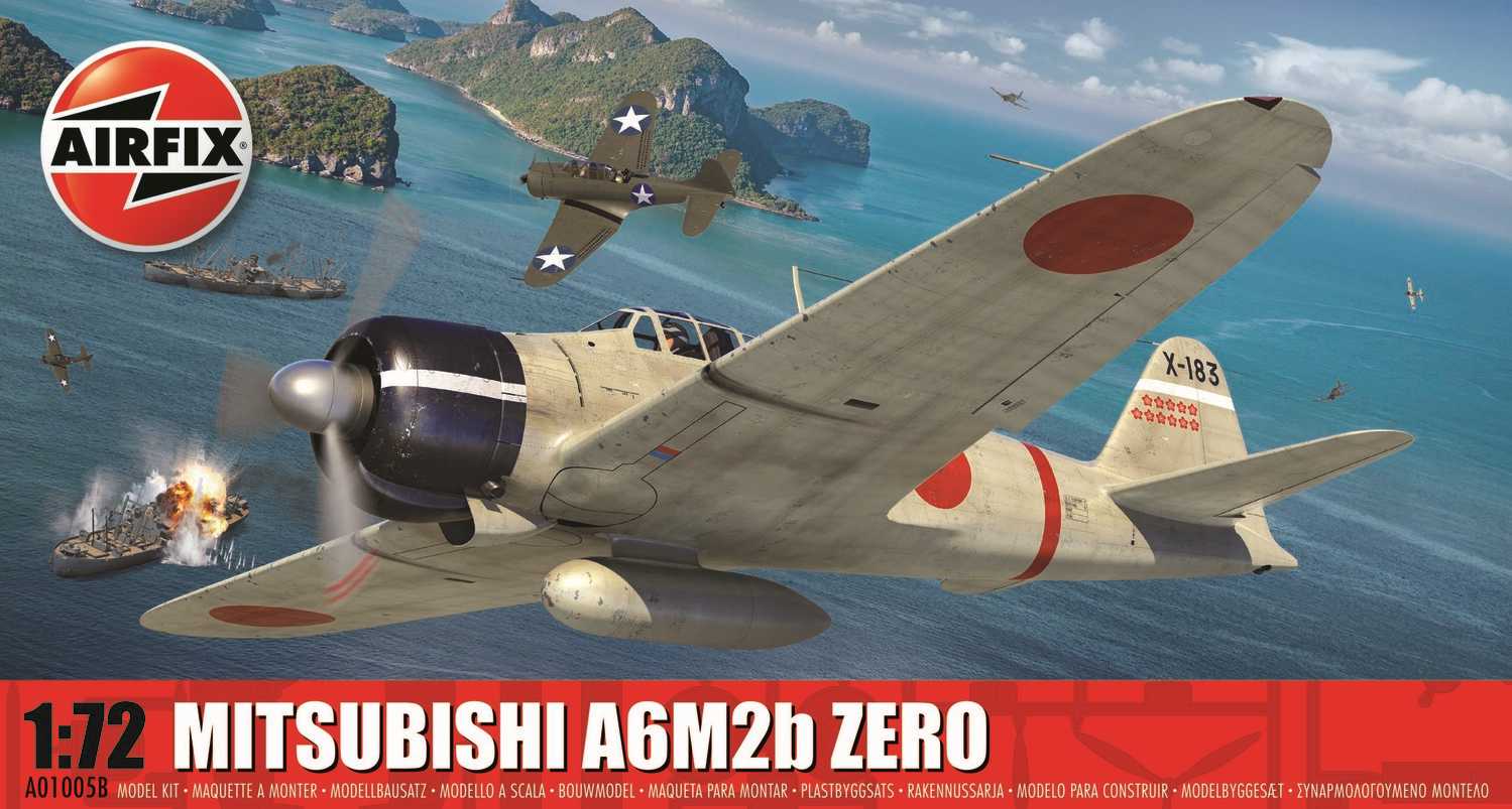 Fotografie Classic Kit letadlo A01005B - Mitsubishi A6M2b Zero (1:72)