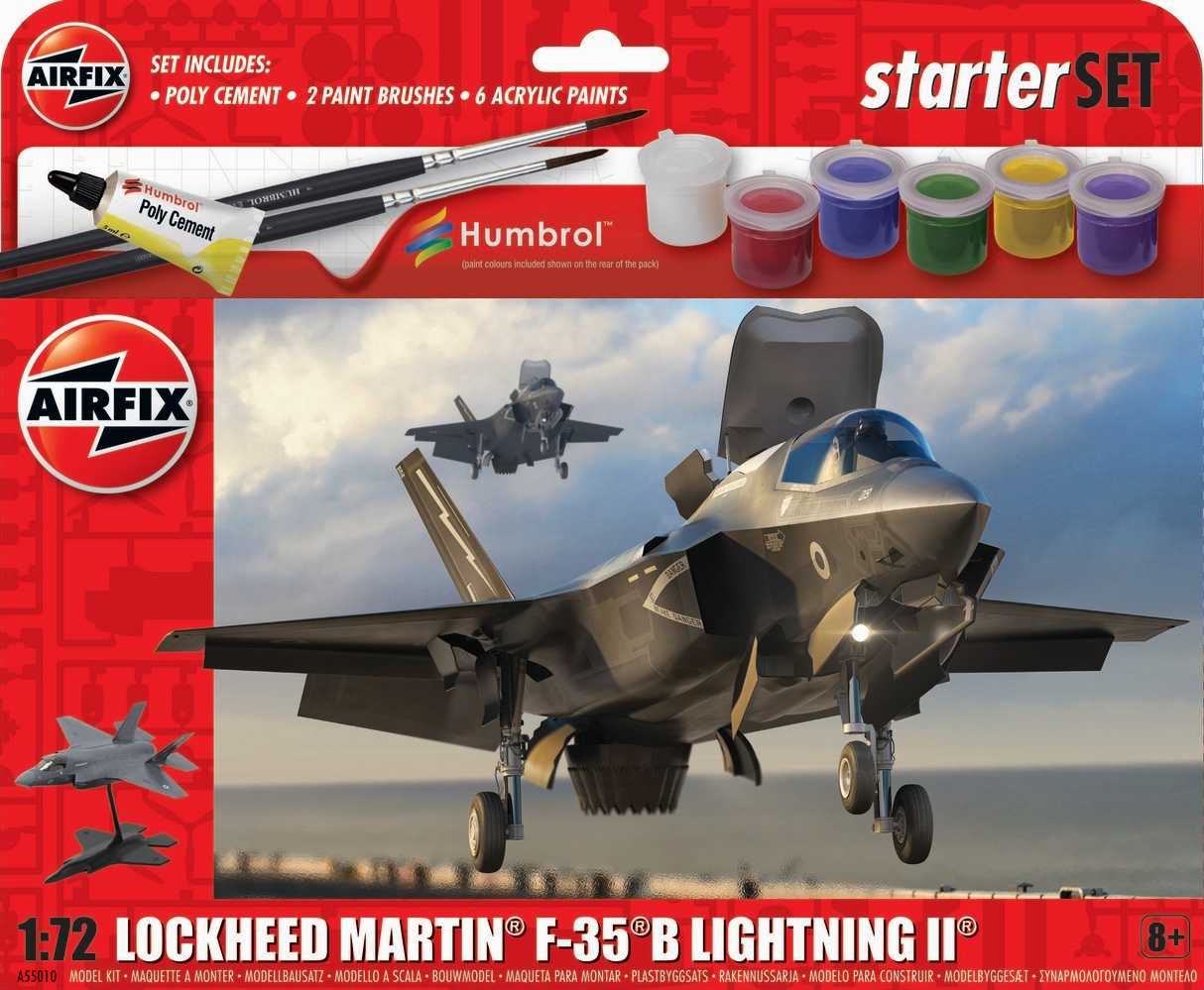 Fotografie Starter Set letadlo A55010 - Lockheed Martin F-35B Lightning II (1:72)