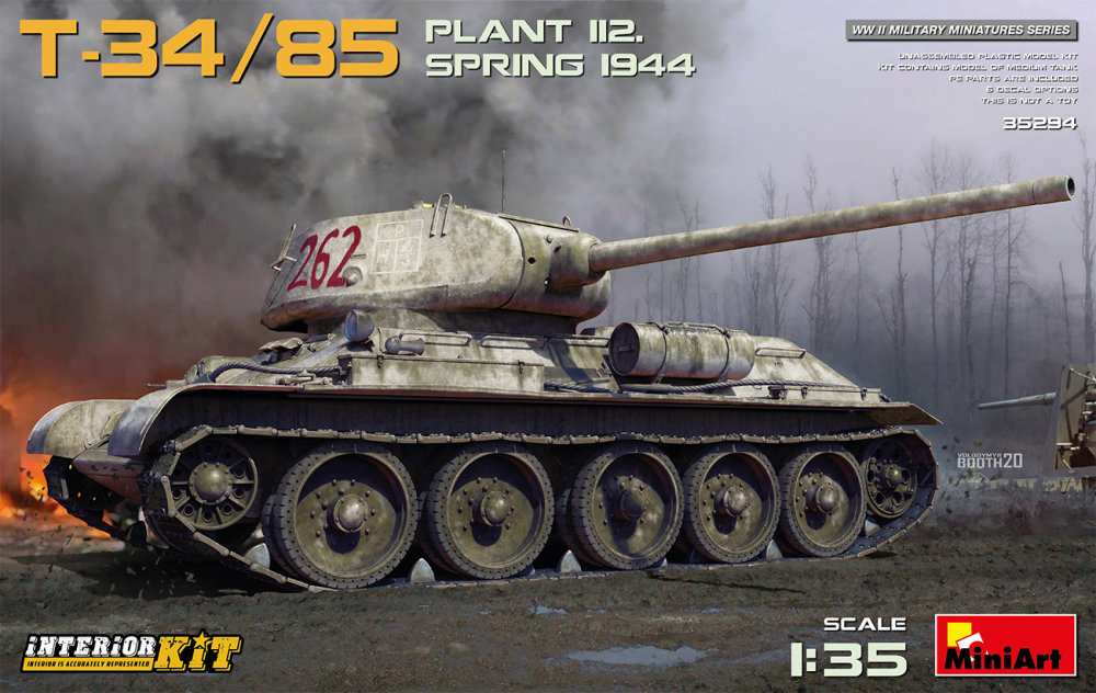 Fotografie 1/35 T-34-85 Plant 112, Spring 1944 w/Interior Kit