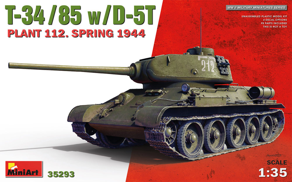 Fotografie 1/35 T-34-85 w/D-5T Plant 112, Spring 1944