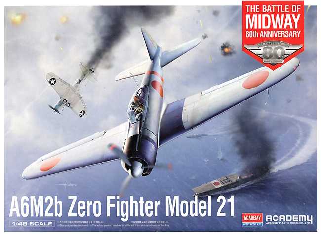 Fotografie Model Kit letadlo 12352 - A6M2b Zero Fighter Modrel 21 "Battle of Midway" (1:48)