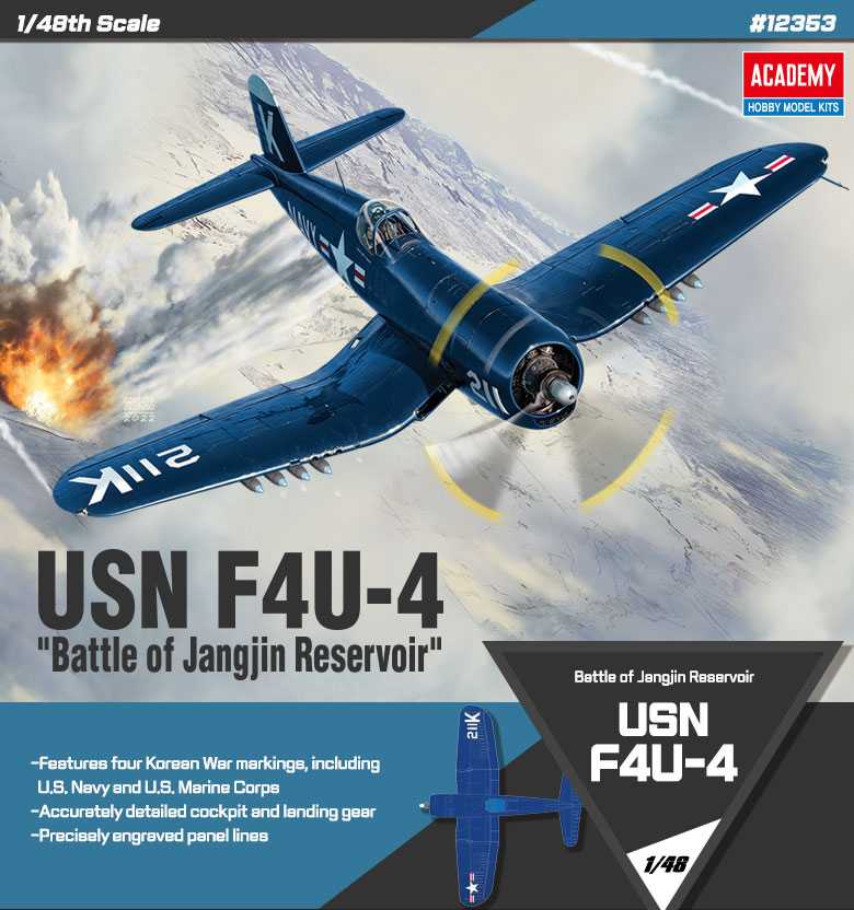 Fotografie Model Kit letadlo 12353 - F4U-4 "Battle of Jangjin Reservoir" (1:48)