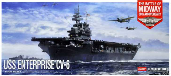 Fotografie Model Kit loď 14409 - USS Enterprise CV-6 "Batte of Midway" (1:700)