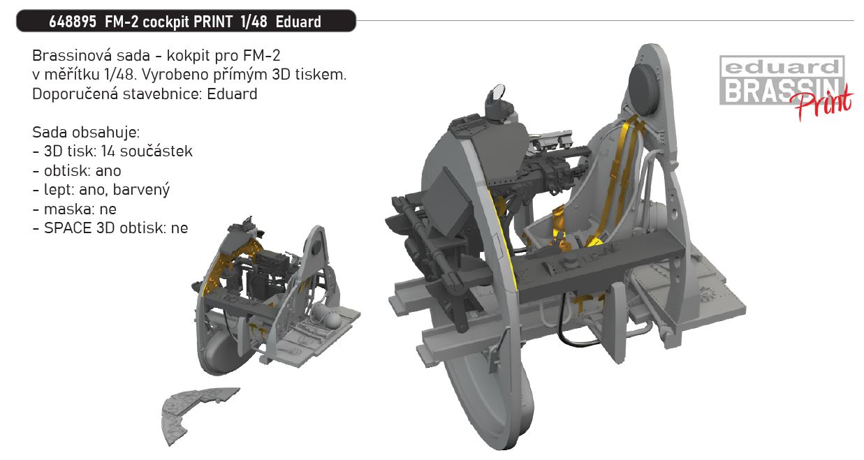 1/48 FM-2 cockpit PRINT (EDUARD)