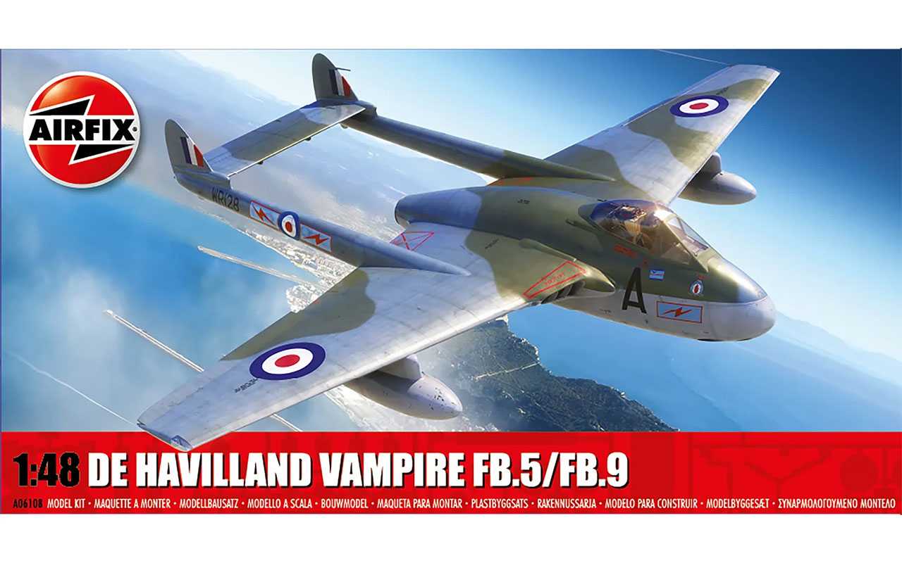 Classic Kit letadlo A06108 - De Havilland Vampire FB.5/FB.9 (1:48)