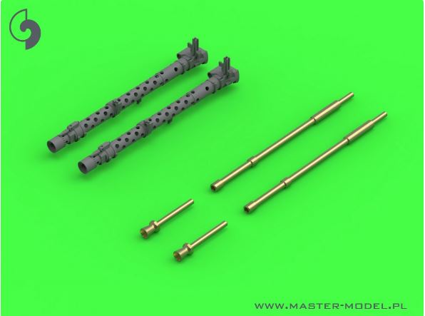 1/35 MG-34 (7.92mm) - German machine gun barrels - version with drilled cooling jacket - used by infantry and on early tanks (2pcs)