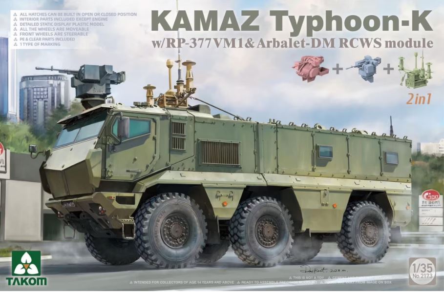 1/35 KAMAZ Typhoon-K w/ RP-377VM1 & Arbalet-DM RCWS module