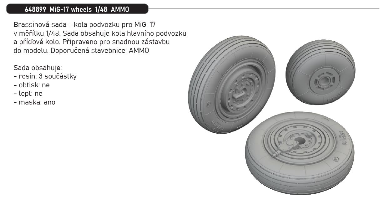 1/48 MiG-17 wheels (AMMO)