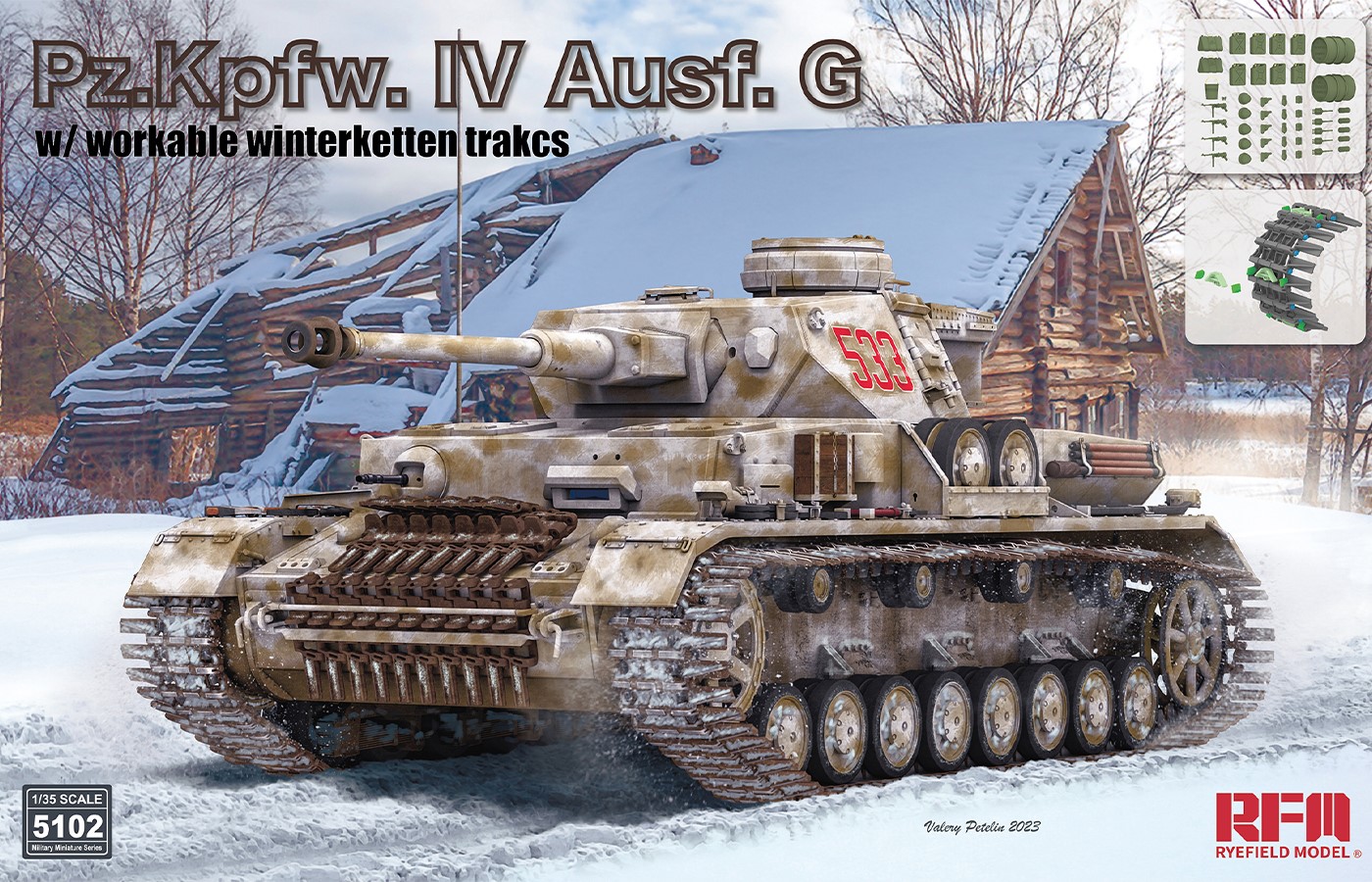 Fotografie 1/35 Pz.Kpfw. IV Ausf. G w/ workable winterketten trakcs