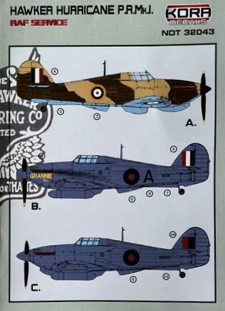 1/32 Decals Hawker Hurricane PR Mk.I RAF...