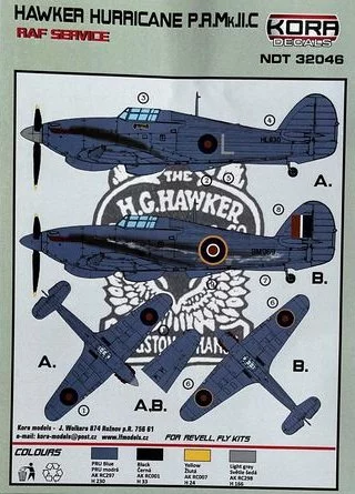 1/32 Decals Hawker Hurricane PR Mk.IIC RAF...