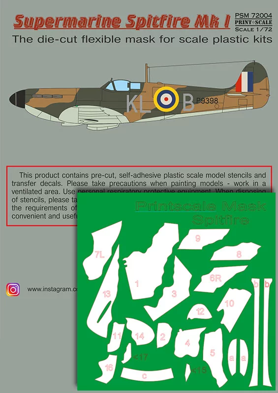 1/72 Mask&Decal Supermarine Spitfire Mk.1 part 2