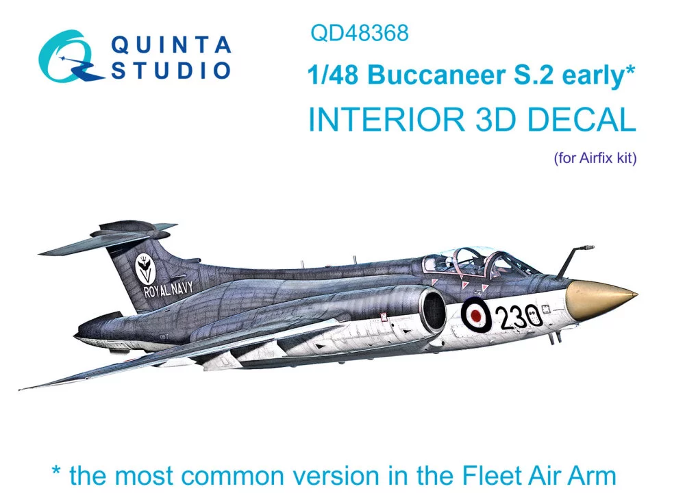 1/48 Buccaneer S.2 early 3D&col.Interior (AIRFIX)