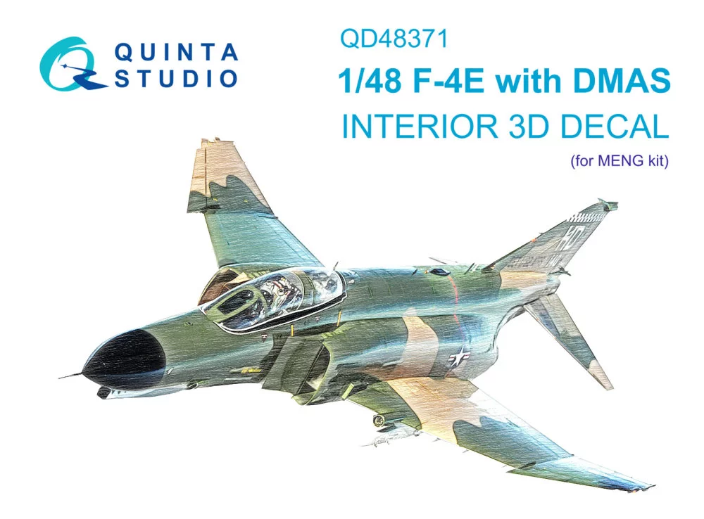 1/48 F-4E w/ DMAS 3D-Print.&colour.Interior (MENG)