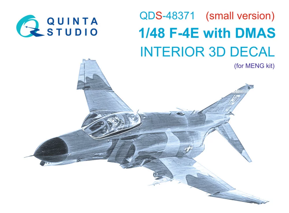1/48 F-4E w/ DMAS 3D&colour.Interior (MENG) SMALL