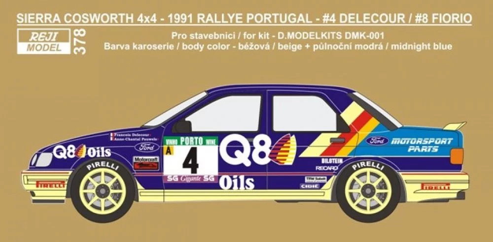 1/24 Transkit Ford Sierra Cosw. Ral Portugal 1991