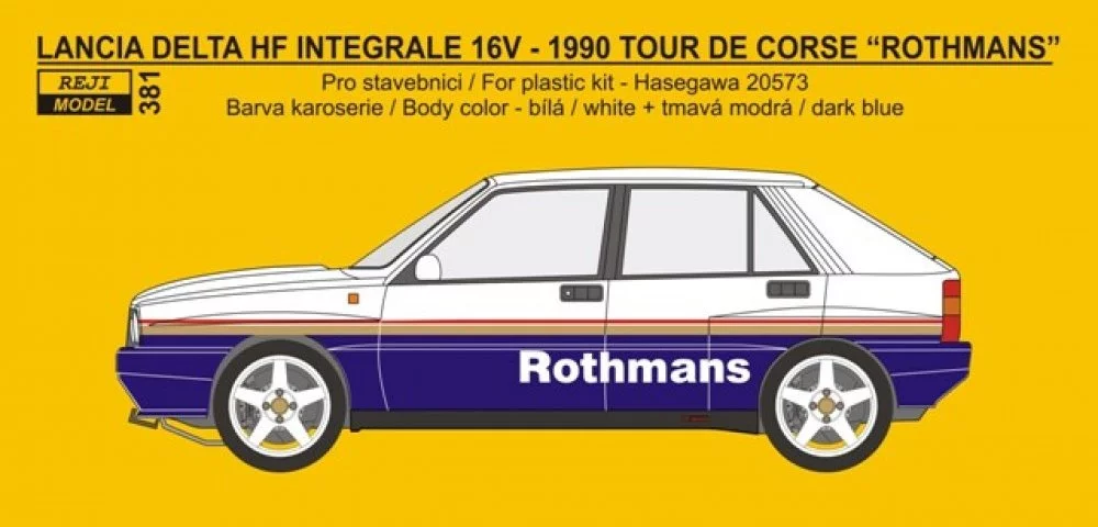 1/24 Lancia Delta HF Integrale 16V - Rothmans logo