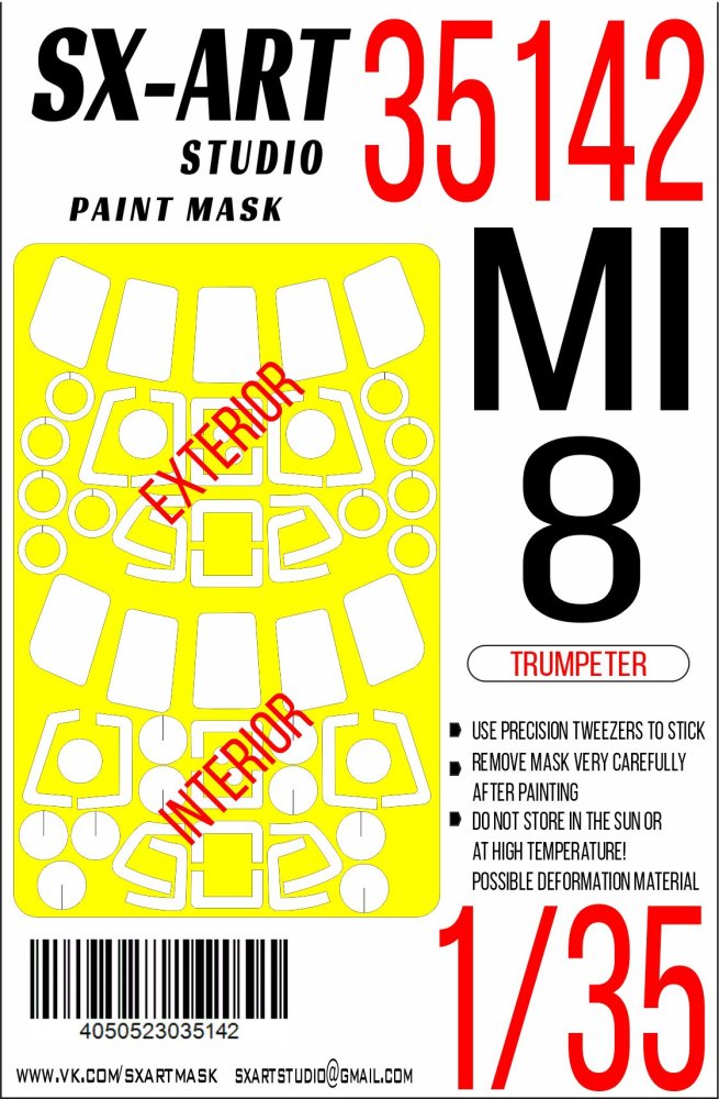 1/35 Paint mask Mi-8 (TRUMP)