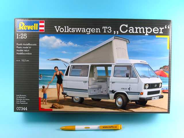 Fotografie Plastic ModelKit auto 07344 - VW T3 Camper (1:25)