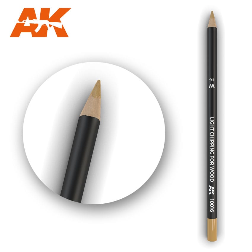 Fotografie AK10016 Watercolor Pencil Light Chipping for wood (1x)