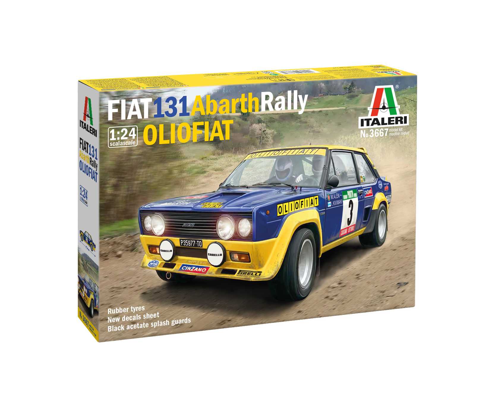 Model Kit auto 3667 - FIAT 131 Abarth Rally OLIO FIAT (1:24)