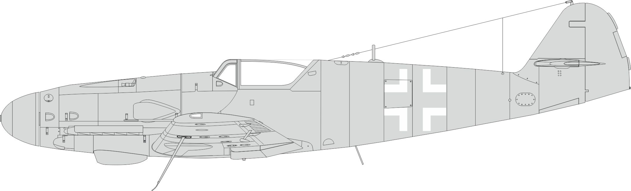 1/48 Bf 109K national insignia (EDUARD)