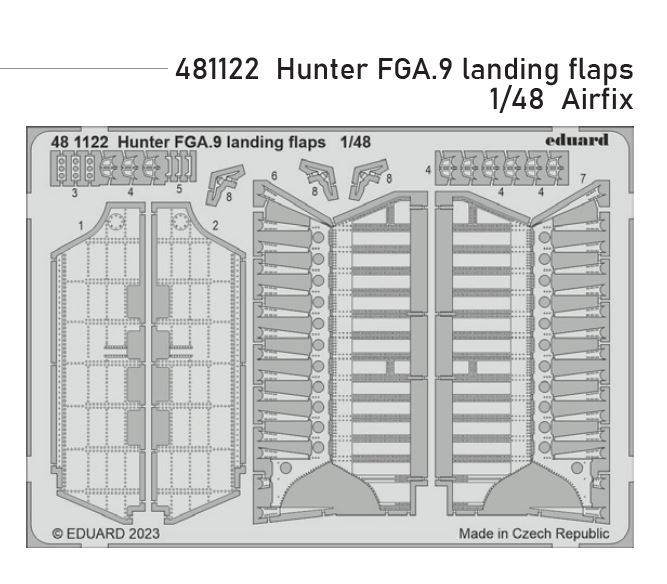 1/48 Hunter FGA.9 landing flaps (AIRFIX)