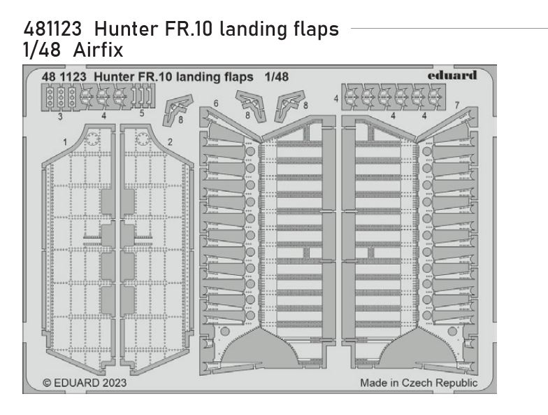1/48 Hunter FR.10 landing flaps (AIRFIX)