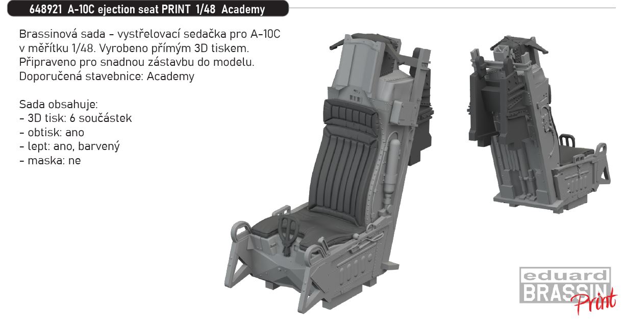 1/48 A-10C ejection seat PRINT (ACADEMY)
