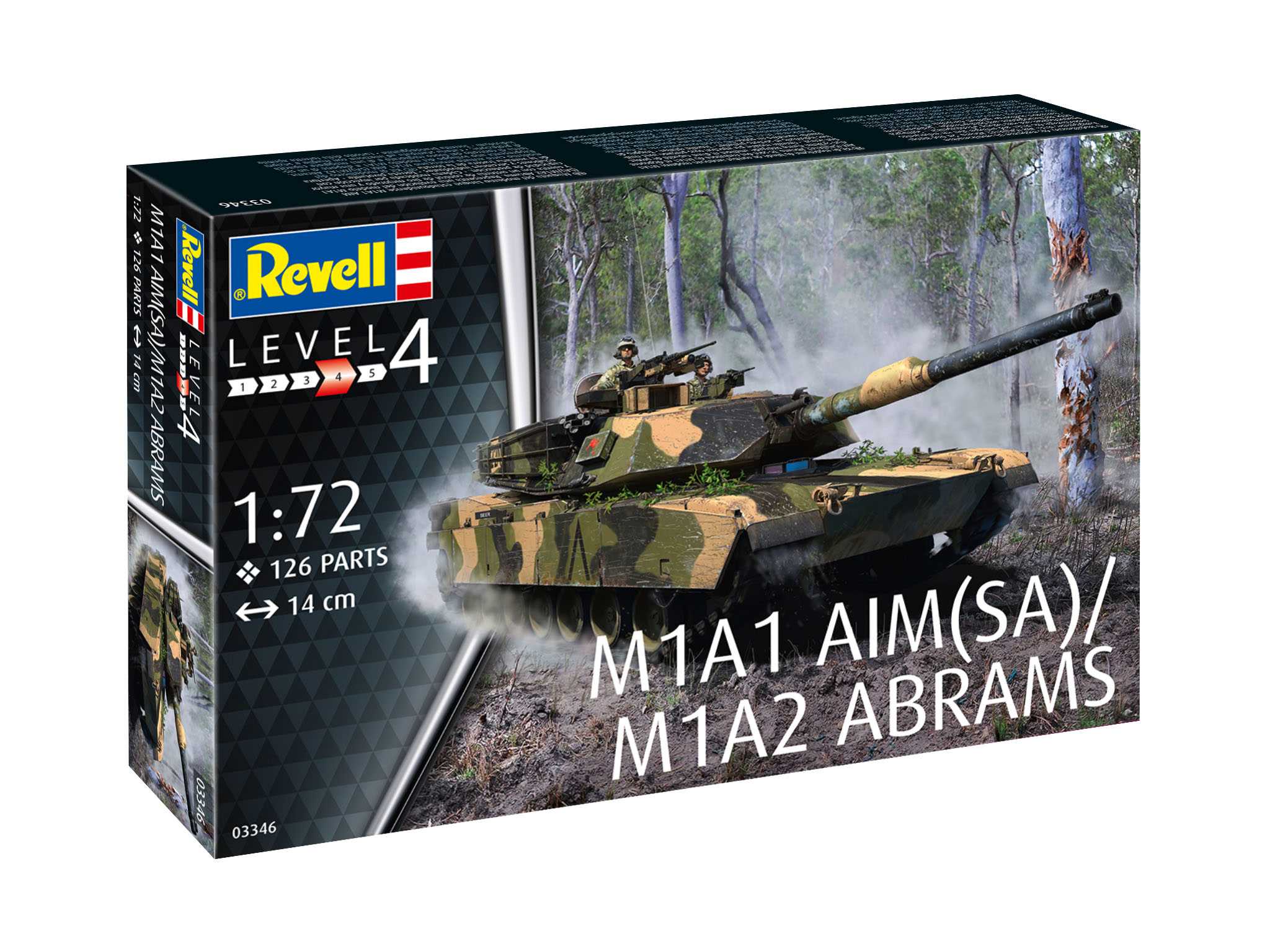 Plastic ModelKit tank 03346 - M1A2 Abrams (1:72)