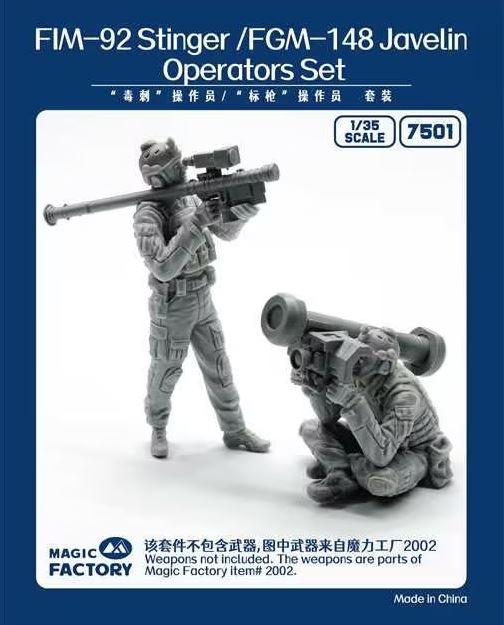 1/35 Stinger/Javelin Operators Set (Resin)