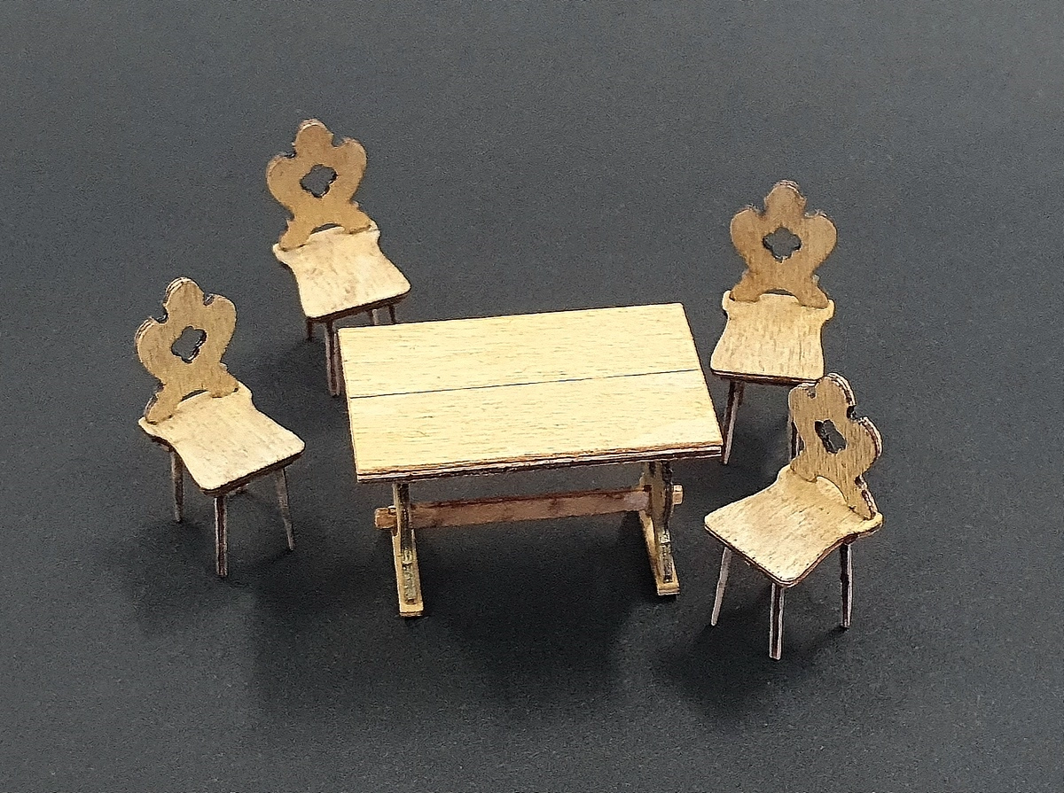 1/35 Country furniture (laser wood)