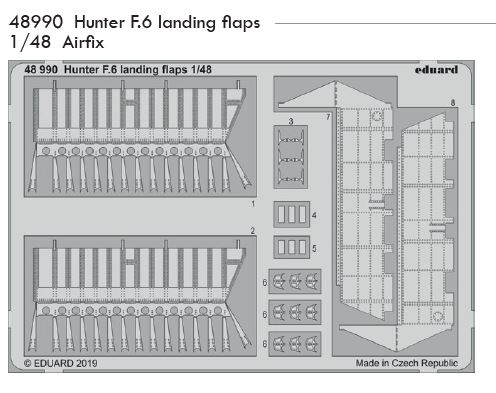 1/48 Hunter F.6 landing flaps (AIRFIX)