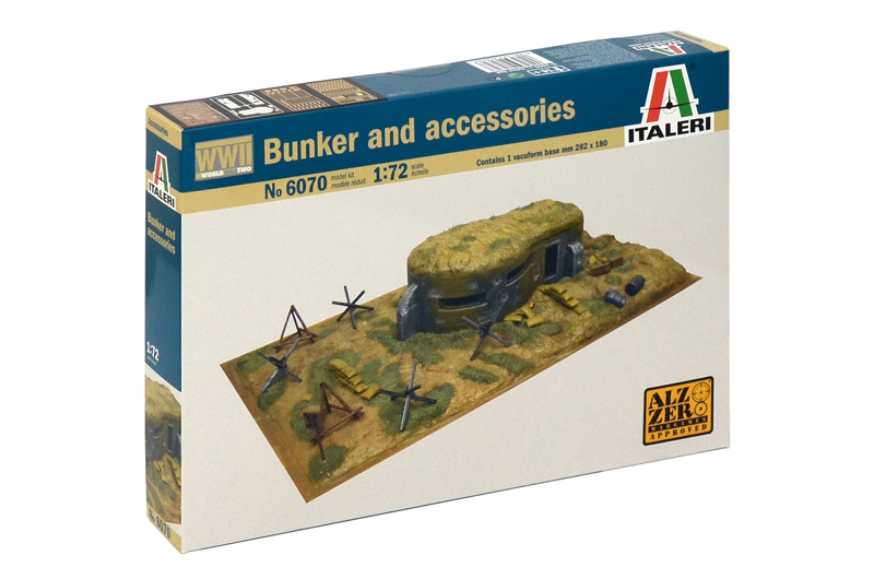 Fotografie Model Kit diorama 6070 - WWII - BUNKER AND ACCESSORIES (1:72)