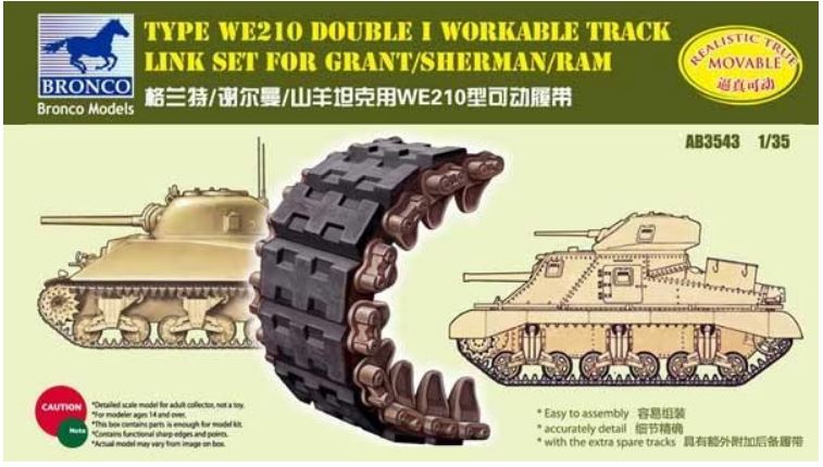 Fotografie 1/35 Sherman Double I Workable Track Link Set