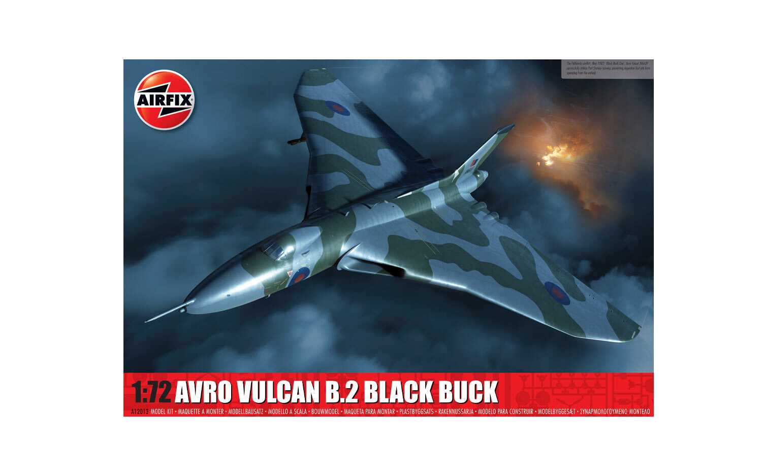 Fotografie Classic Kit letadlo A12013 - Avro Vulcan B.2 Black Buck (1:72)