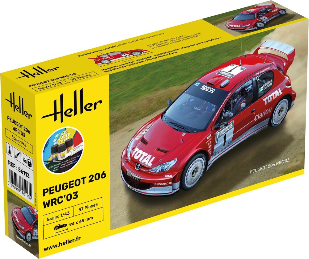 Fotografie 1/43 Peugeot 206 WRC'03 - Starter kit