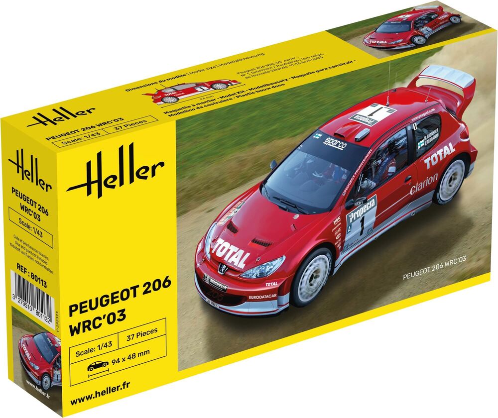 Fotografie 1/43 Peugeot 206 WRC'03