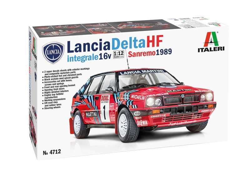 Fotografie Model Kit auto 4712 - Lancia Delta HF Integrale Sanremo 1989 (1:12)