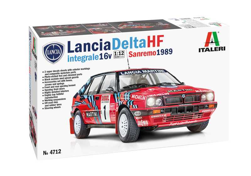 Model Kit auto 4712 - Lancia Delta HF Integrale Sanremo 1989 (1:12)