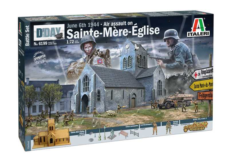 Fotografie Model Kit diorama 6199 - Battle of Normandy: Saint-Mere-Église 6 June 1944 (1:72)